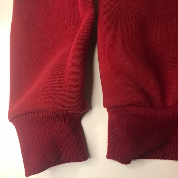 US XS. red hoodie. Slightly used condition. No stains. - Picture 3 of 6